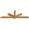 Ekena Millwork Kennewick Rough Sawn Timber Gable Bracket, Western Red Cedar, 72"W x 24"H x 4"D x 4"F, 8/12 Pitch GBW072X24X0404KEN00RWR - alternate 4